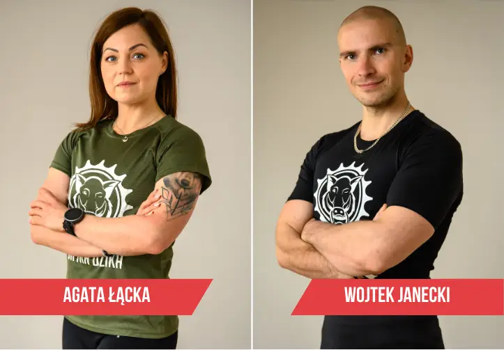 Polecany trener personalny Pabianice Wojciech Janecki Agata Łącka treningi personalne konsultacje